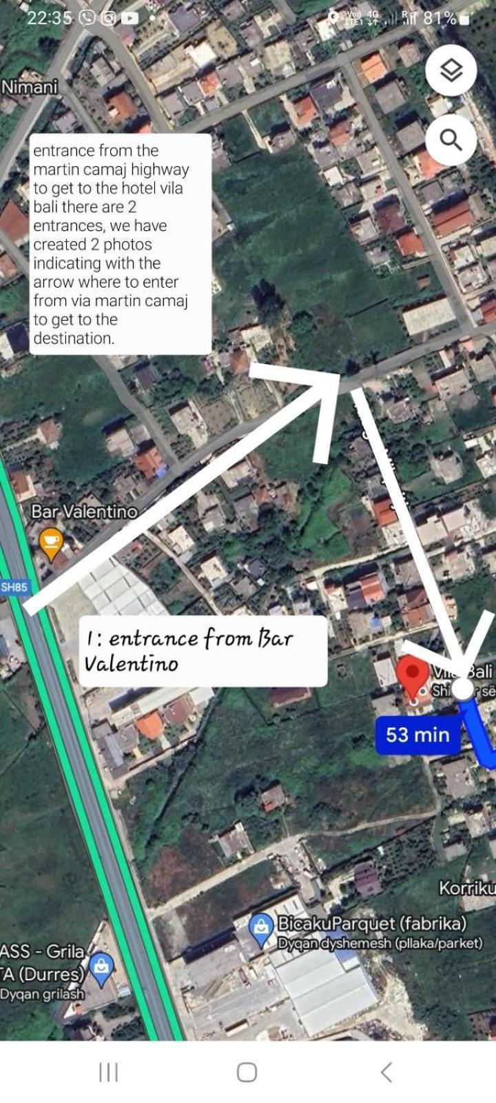 Vila Bali Durrës Eksteriør bilde